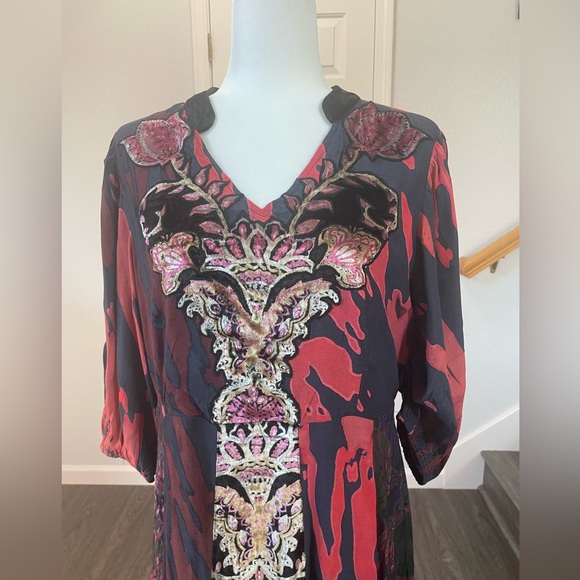 Soft Surroundings Maxi Dress Animal Print - Picture 2 of 14